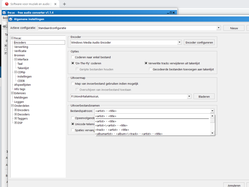 fre-ac Instellingen.png